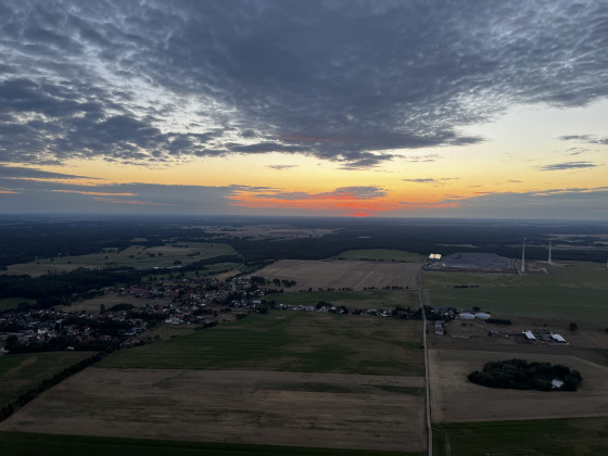 Natur Elbe Sonnenaufgang 4 Stunden Flug