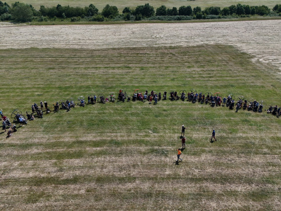 Motorschirmtreffen Ballenstedt 2025 Gruppenfoto