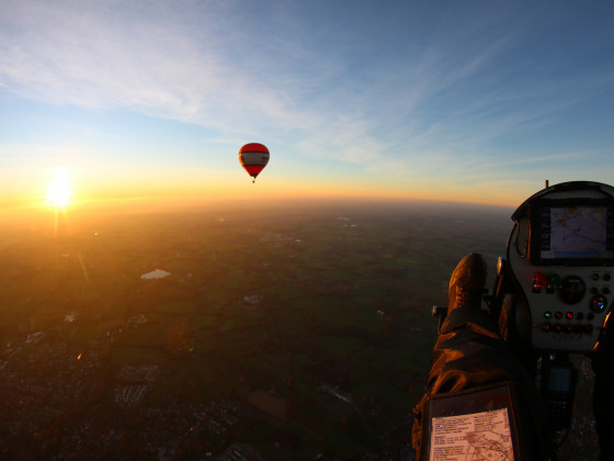 Sunset baloon